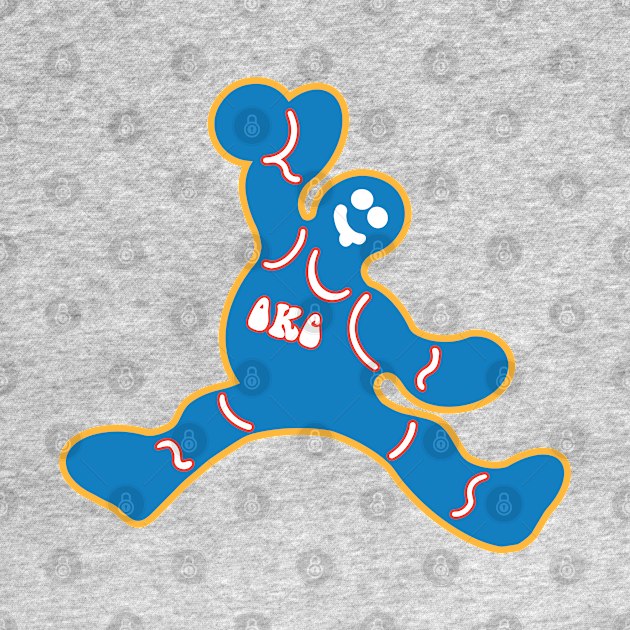 Jumping OKC Thunder Gingerbread Man by Rad Love